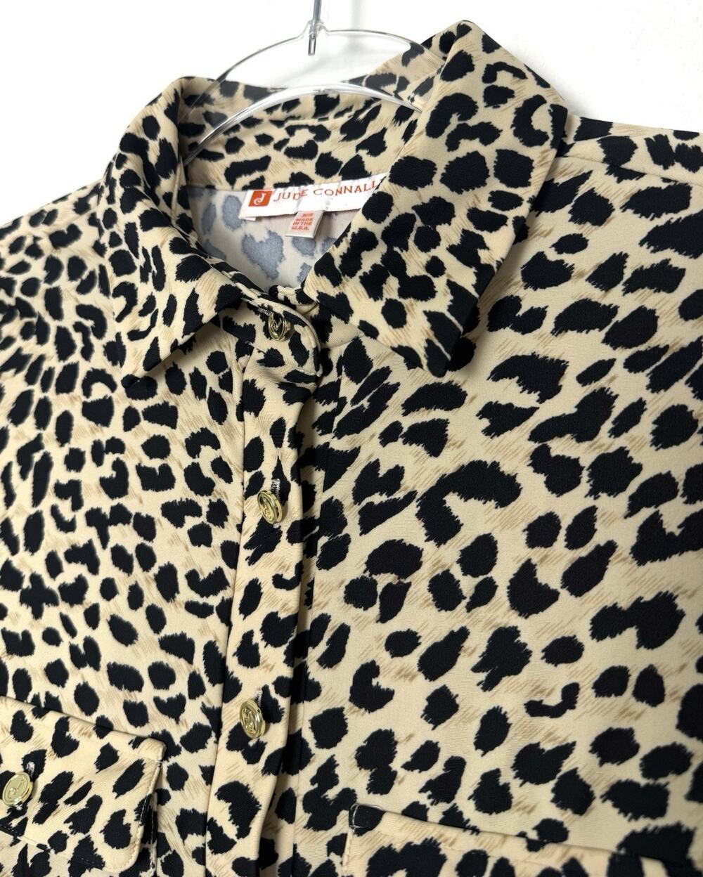 Jude Connally Shift Shirt Dress Womens XS Preppy Resortwear Vacation Maximalist
